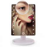 Countertop Makeup Mirrors with Light, Touch Screen LED Lights - ModernKitchenMaker.com