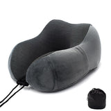 Memory Foam Travel Pillow / Memory Foam Neck Pillow with Carrying Bag - ModernKitchenMaker.com