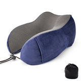 Memory Foam Travel Pillow / Memory Foam Neck Pillow with Carrying Bag - ModernKitchenMaker.com