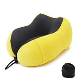Memory Foam Travel Pillow / Memory Foam Neck Pillow with Carrying Bag - ModernKitchenMaker.com