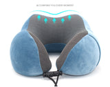 Memory Foam Travel Pillow / Memory Foam Neck Pillow with Carrying Bag - ModernKitchenMaker.com