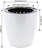 Self Watering Plant Pot (Pack of 6 Pot Set)