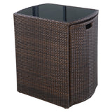 Outdoor Wicker Patio Set Stores Away Easily (3 Piece) - ModernKitchenMaker.com
