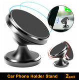 2PC Universal Magnetic Car Mount Cell Phone Holder Stand GPS
