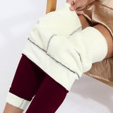 Winter Leggings Warm Thick High Stretch Lamb Cashmere Leggins Skinny Fitness Woman Pants