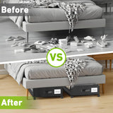 Under Bed Storage Containers with Lids – Large Storage Bins for Blankets, Clothes & Seasonal Items – Space-Saving Organizers