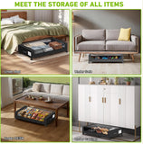 Under Bed Storage Containers with Lids – Large Storage Bins for Blankets, Clothes & Seasonal Items – Space-Saving Organizers