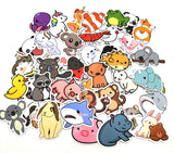 Sticker Pack – 50 PCS Cute Animal Stickers for Kids, Waterproof Vinyl Stickers for Water Bottles, Laptops, Scrapbooking, Classroom Rewards & Party Favors - Modern Kitchen Maker