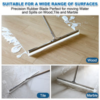 MHM's AquaSlide PushPro - 28-Inch Wide Floor Squeegee for Concrete Floors - Professional-Grade Cleaning and Efficiency