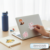 Sticker Pack – 50 PCS Cute Animal Stickers for Kids, Waterproof Vinyl Stickers for Water Bottles, Laptops, Scrapbooking, Classroom Rewards & Party Favors - Modern Kitchen Maker
