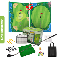 MHM's Ultimate Indoor Golf Chipping Game Mat - Premium Practice Mat - Ideal Golf Simulator for Home Use