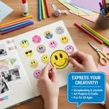 60 PCS Smiley Face Stickers for Kids — Happy Face Waterproof Vinyl Stickers for Water Bottles, Stickers for Kids Classroom, Notebooks, Classroom Rewards, Scrapbooks & Party Favors - Modern Kitchen Maker