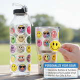 60 PCS Smiley Face Stickers for Kids — Happy Face Waterproof Vinyl Stickers for Water Bottles, Stickers for Kids Classroom, Notebooks, Classroom Rewards, Scrapbooks & Party Favors - Modern Kitchen Maker