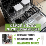 All-in-One French Fry Cutter for Potatoes and Strawberry Slicer – 4 Blade Fruit & Vegetable Slicer, Premium Chopper with Wedge, Garnish, and Strawberry Cutter Cup