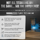 Titanium Cutting Board for Kitchen, Cutting Board Double Sided Food Grade, Pure Titanium and Wheat Straw PP, Easy to Clean Large Size 16”×11