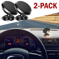 2PC Universal Magnetic Car Mount Cell Phone Holder Stand GPS