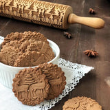 Christmas Embossing Rolling Pin - ModernKitchenMaker.com
