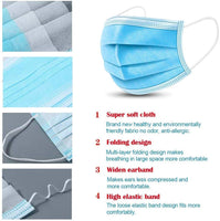 Disposable Surgical Masks with nose wire, Dust Proof Breathable Face Mask with elastic ear loops (50 Pieces) - ModernKitchenMaker.com