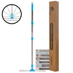 Floor Squeegee extendable window squeegee Long Handle Squeegee with 180 rotation squeege water broom - ModernKitchenMaker.com