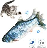 Realistic 3D Printed Electric Moving Fish Cat Toy