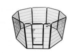 Heavy Duty Dog Cat Pet Cage 8 Panel Folding Fence