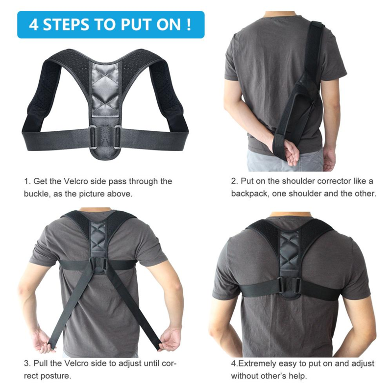 Posture Corrector for Men Women Vibo Care Back Brace Back Support Modern Kitchen Maker