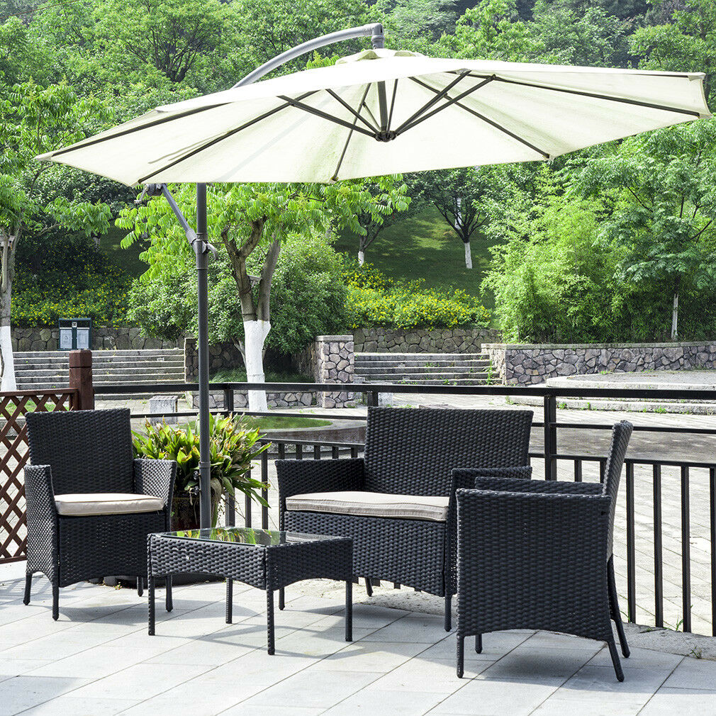 4 piece rattan outdoor furniture online set