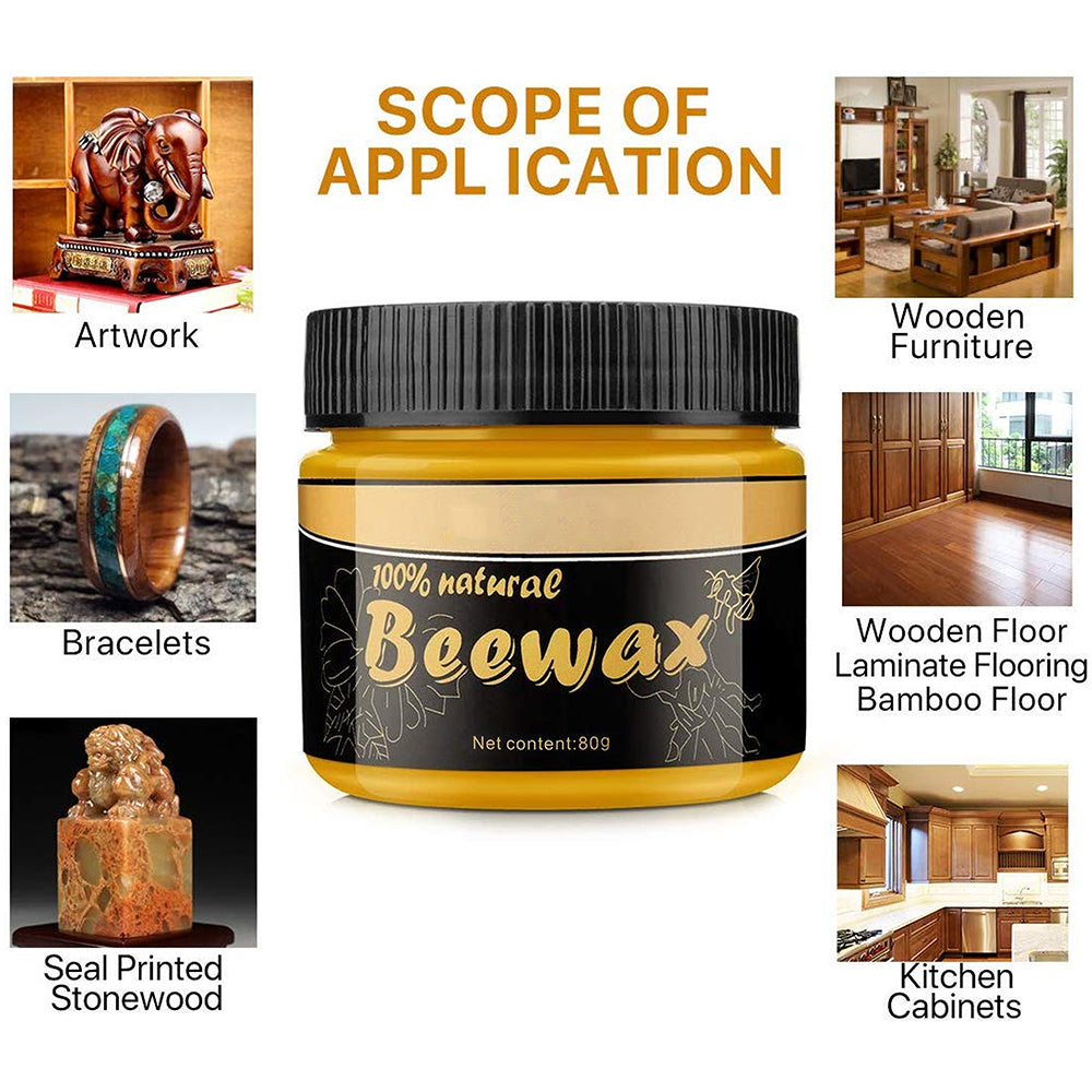 BeesWax for Wood, Wood Seasoning Beewax for Furniture and Wood