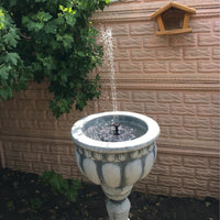 Solar Powered Fountain with 3 Different Spray Heads - ModernKitchenMaker.com
