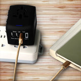 Universal Travel Power Adapter 4 USB Usable Worldwide - ModernKitchenMaker.com