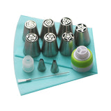 Happy Baking Flower Frosting Pipping Nozzle Multi Function Kit (13 Piece) - ModernKitchenMaker.com