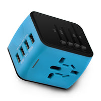 Universal Travel Power Adapter 4 USB Usable Worldwide - ModernKitchenMaker.com