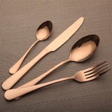 Rainbow Silverware Stainless Steel Silverware Dinner Set with Knife Fork and Spoons - ModernKitchenMaker.com