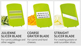 Mandoline Slicer - Peel, Slice,Grate All Your Vegetables and Ingredients with 7 Dicing Blades - ModernKitchenMaker.com