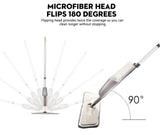 Spray Floor Mop with Reusable Microfiber Pads and 360 Degree Handle Great for Home Kitchen Laminate Wood Ceramic Tiles Floor Cleaning - ModernKitchenMaker.com